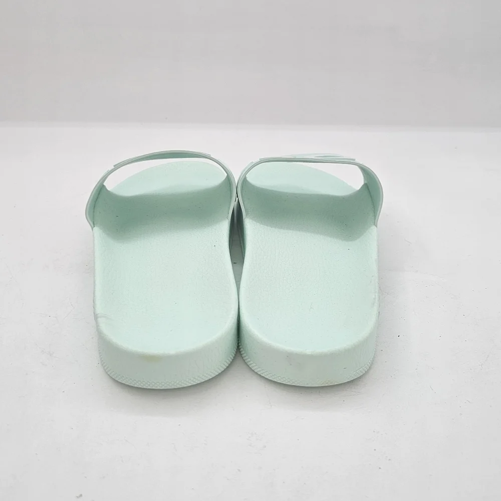 BOSS Bay Logo Slide Sandals Turquoise Aqua Mens EU 44 US 11